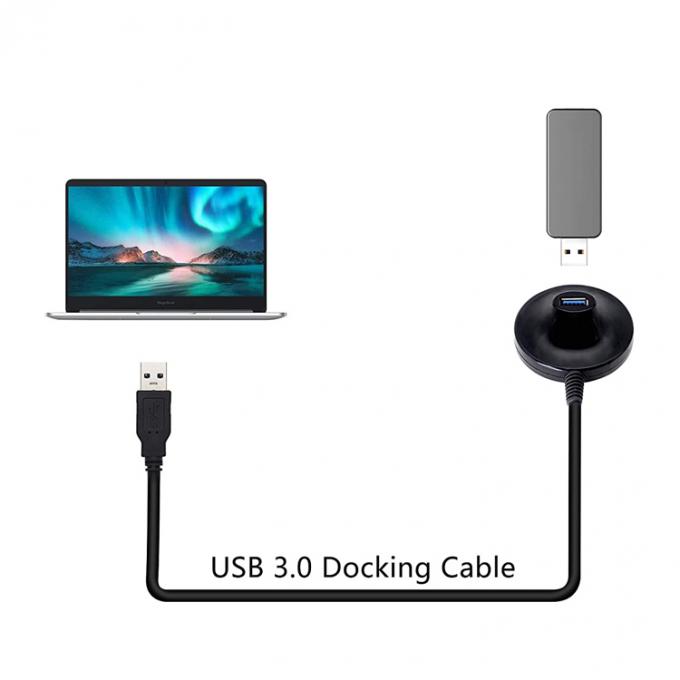 Desktop Maschio a femmina Dock Station Data Charging USB 2.0 3.0 cavo di estensione con base 6