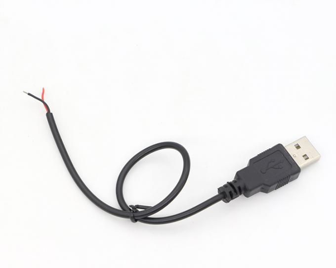 USB 2.0 Un maschio per aprire 2 strisciato in scatola saldatura nudo filo terminale cavo pigtail 6