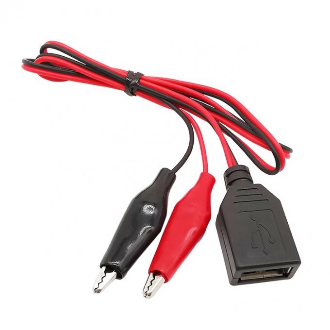 Clampe di coccodrillo Clip di alligatore a USB Un cavo di adattatore di filo di prova femminile 0