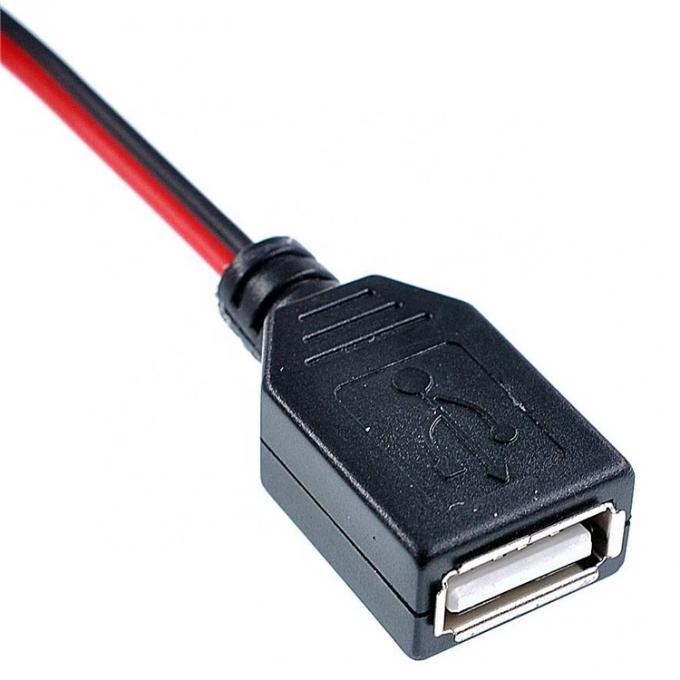 Clampe di coccodrillo Clip di alligatore a USB Un cavo di adattatore di filo di prova femminile 2
