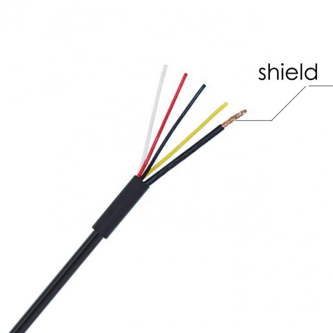 CUSTOM Shield USB 2.0 Un maschio a sfilato in scatola 4 fili fine aperto coda di porcellino cavo di fine nudo 4