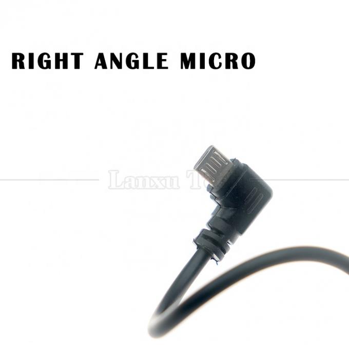 1M 2M 3M 5M Carica dati 90 gradi destra verso l'alto sinistra verso il basso angolo Micro V8 cavo USB 1