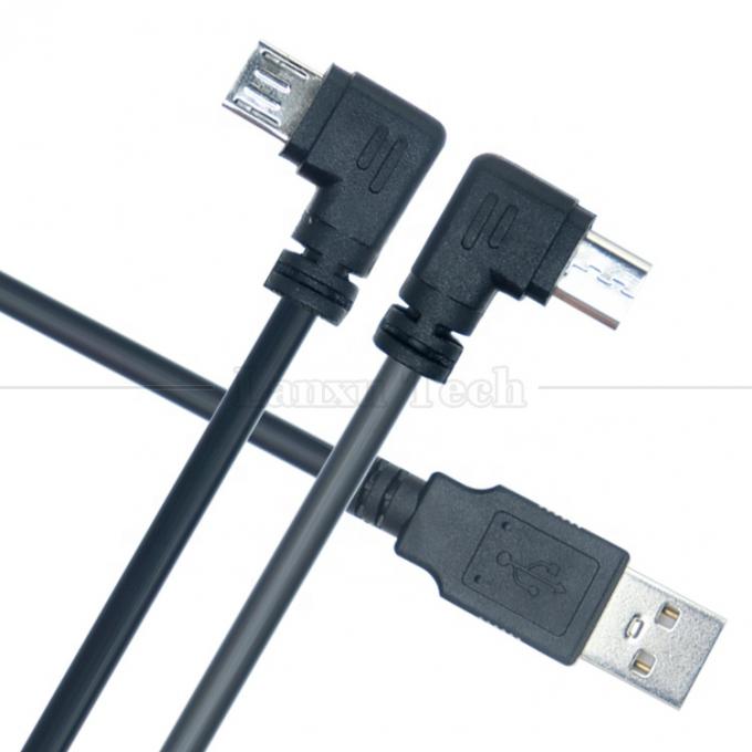 1M 2M 3M 5M Carica dati 90 gradi destra verso l'alto sinistra verso il basso angolo Micro V8 cavo USB 2
