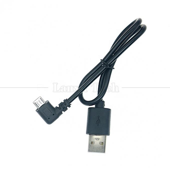 Cable di carica dati da USB a micro B a 90 gradi in angolo retto per telefono tablet Fotocamera digitale GPS 4