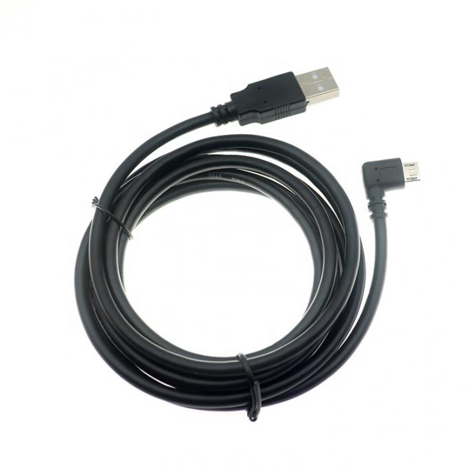 Customized 1m 2m 3m 5m 90° angolo sinistro Micro B 5p a USB A Male Cable 3