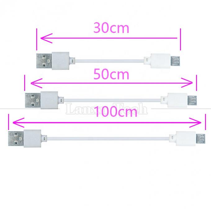 Corto 0.3M 0.5M 1M carica Micro USB Cable di carica per Power Bank Tablet giocattolo 2