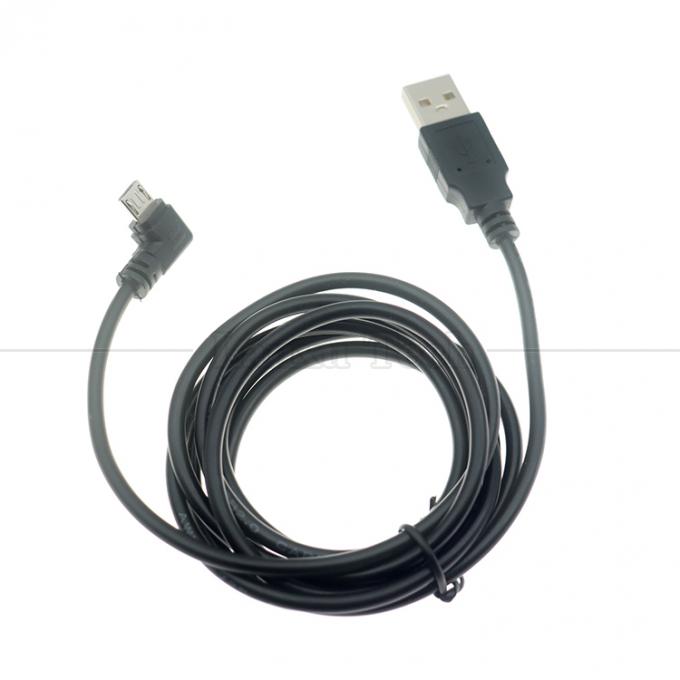 Personalizzazione 1m 2m 3m 90° angolo destro Micro B V8 connettore a cavo di carica dati USB estensione 4