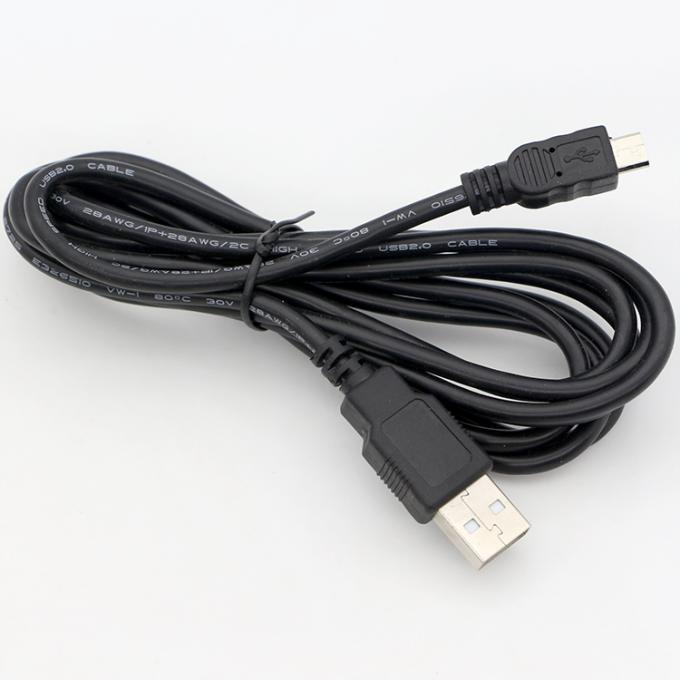 Cable di carica dati personalizzazione USB 2.0 da maschio a micro USB 7