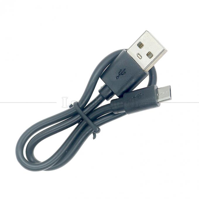 Corto cavo caricabatterie Micro USB da 30 cm bianco nero Data V8 per telefono Android 5