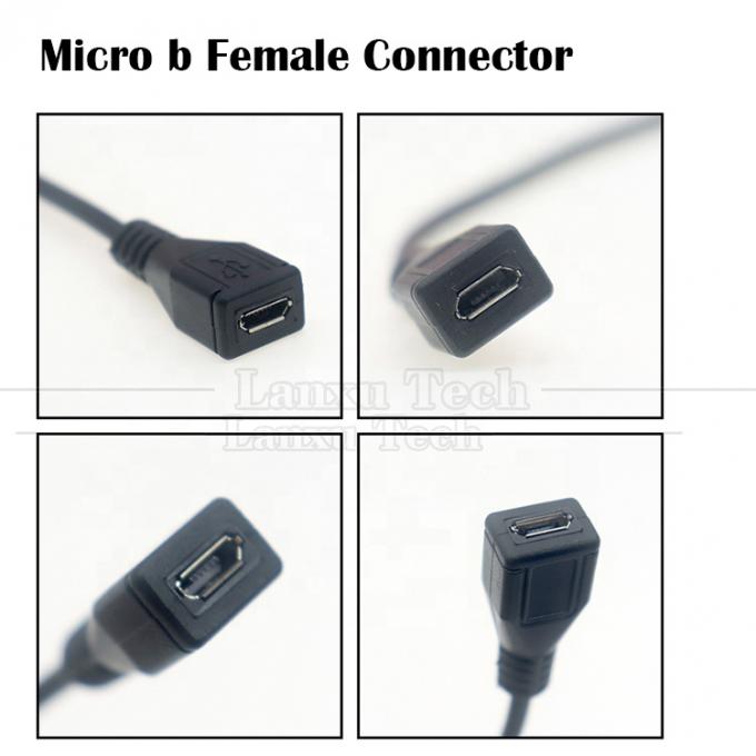 OEM Data Charging Micro b 5 PIN USB Maschio femmina da aprire 2 4 Core fili nudi Cavo pigtail 0