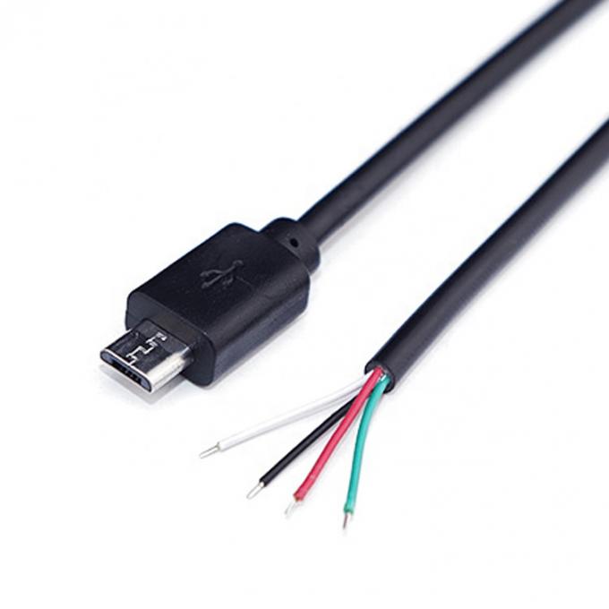 OEM Data Charging 2 4 Core Micro USB Maschio Femmina per aprire fili nudi Cavo pigtail 4