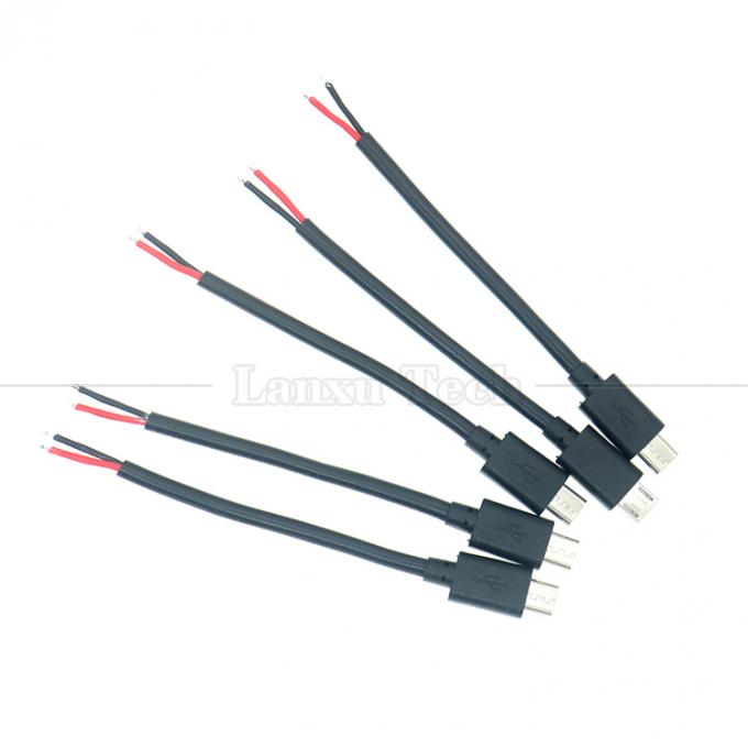 Corrente pesante 20AWG 5A fili nudi riparazione aperta Micro USB cavo pigtail per Raspberry Pi sensore 5