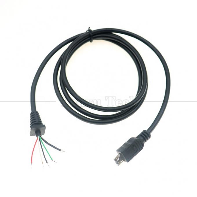 Carica dati personalizzata Micro USB blindato per aprire cavo di caricabatterie a coda di porcellino 4