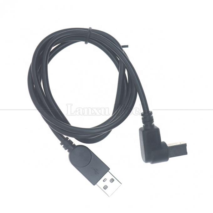 90 gradi angolo retto tipo A maschio a B maschio cavo di estensione del connettore della stampante USB 2.0 4