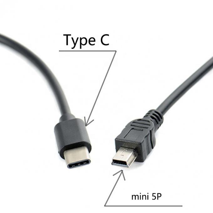Carica dati USB Tipo C a Mini B Cavo OTG USB a 5 pin per fotocamera 1