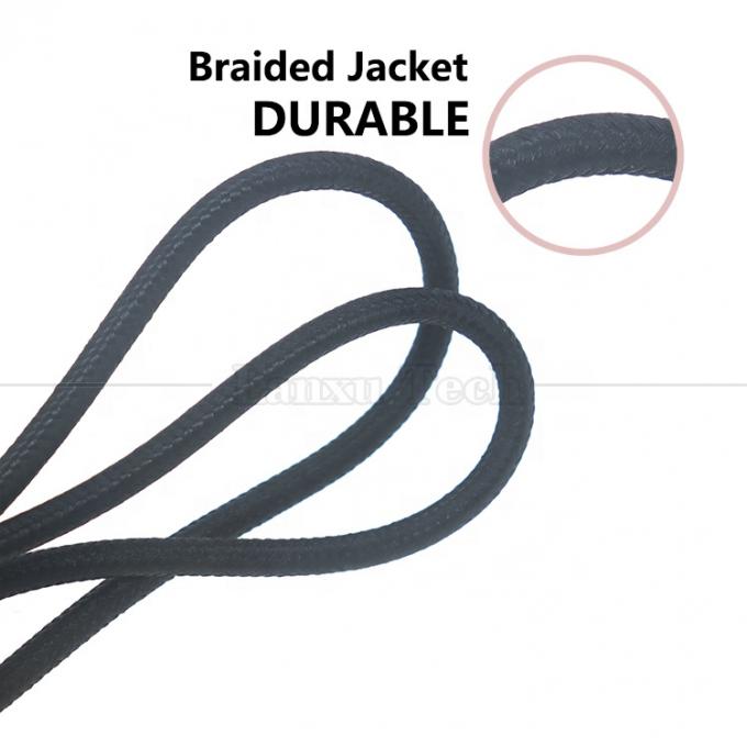 Nylon intrecciato 100W 20V 5A PD Tipo C a DC 4.5x3.0 7.4x0.6 Adapter Cable di ricarica per HP Dell Lenovo Asus Acer Samsung Laptop 3
