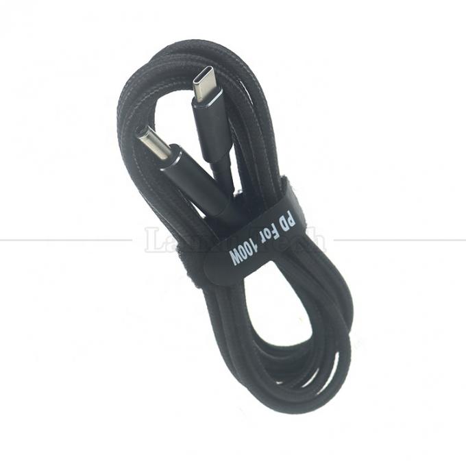 Nylon intrecciato 100W 20V 5A PD Tipo C a DC 4.5x3.0 7.4x0.6 Adapter Cable di ricarica per HP Dell Lenovo Asus Acer Samsung Laptop 5