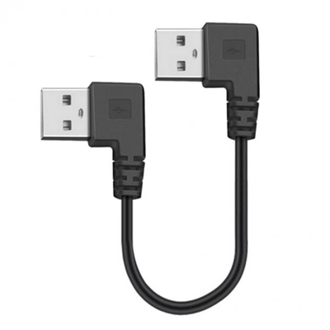 CUSTOM 0.25M 0.3M 90 gradi angolo retto maschio USB a angolo destro maschio USB 2.0 cavo 2
