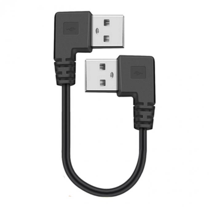 CUSTOM 0.25M 0.3M 90 gradi angolo retto maschio USB a angolo destro maschio USB 2.0 cavo 4