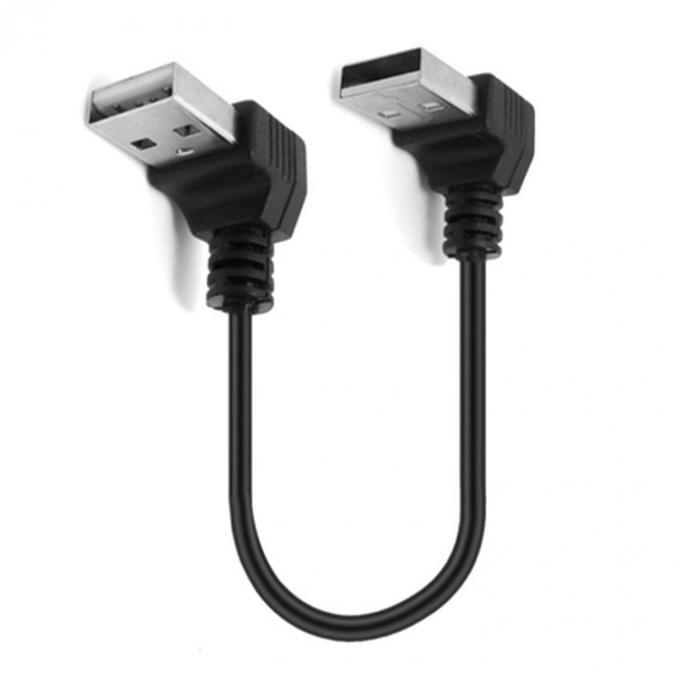 CUSTOM 0.25M 0.3M 90 gradi angolo retto maschio USB a angolo destro maschio USB 2.0 cavo 5