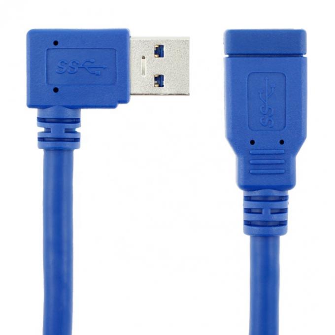 Alta velocità 5Gbps 1m 90 gradi angolo destro USB 3.0 Tipo A Maschio a femmina USB 3.0 cavo di estensione 4