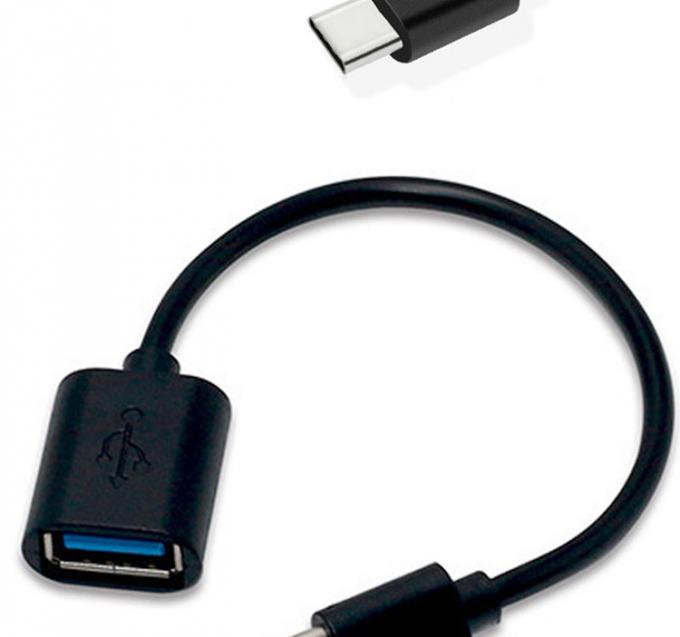 USB tipo C Maschio a USB 2.0 Un cavo di adattatore OTG femminile per telefono portatile 2