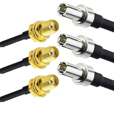 Cable coassiale RF ad adattatore di antenna con connettore femminile da TS9 a SMA