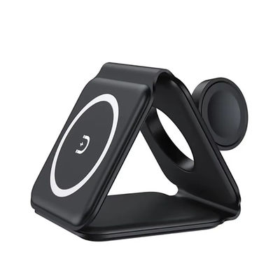 comprare Magnetico 3 in 1 caricabatterie senza fili pieghevole iPhone 12-15 15w Fast Wireless Charging Stand Station Portatile caricabatterie senza fili online manufacture