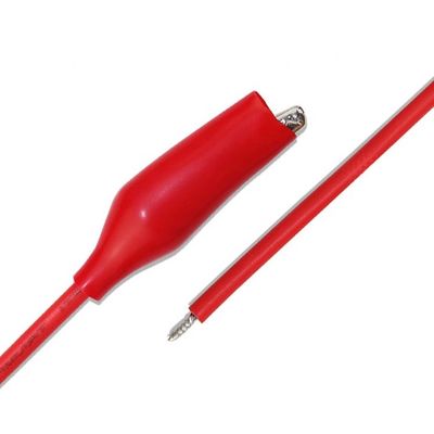 comprare Cable di alimentazione per test a clip di alligatore singolo nero rosso online manufacture