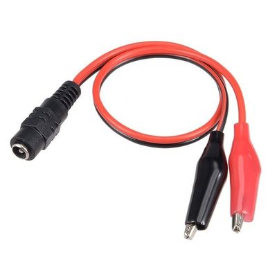 comprare 12V DC 5.5x2.1mm Jack a canna femminile per clip alligatore connettori per cavi di alimentazione per telecamere di sicurezza CCTV online manufacture