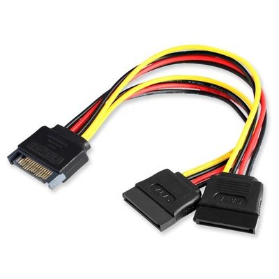 comprare Dati da maschio a femmina Sata 15 Pin Power Y Splitter Cable per computer HDD SSD PC Case online manufacture