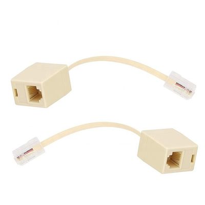 comprare Ethernet RJ45 8P8C Maschio per telefono RJ11 4P4C Femmina Socket ADSL Connector Converter Adapter cavo di estensione online manufacture