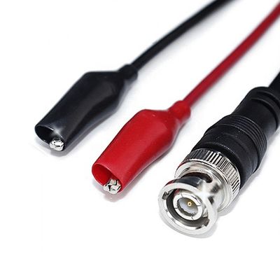 comprare BNC a doppia Alligator Crocodile Clips Test Cavo di piombo per oscilloscopio CCTV Video Camera online manufacture