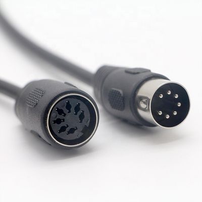 comprare Sistema audio stereo Midi personalizzato segnale maschio a femmina 7 pin di controllo del cavo di estensione per la spalla online manufacture