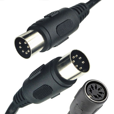 comprare Segnale Midi personalizzato Maschio a Maschio Femminile 7 pin DIN Controller Audio Stereo Extension Cable online manufacture