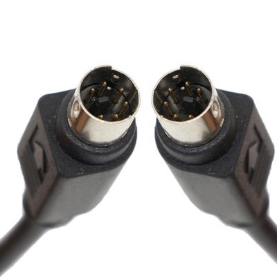 comprare CUSTOM 1M 3M Shield S Video Maschio a Maschio Mini Din 6 Pin cavo online manufacture