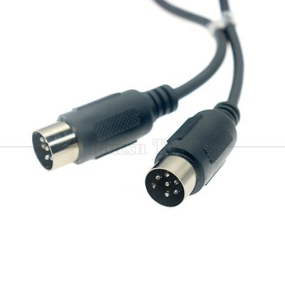 comprare 0.2m 1m 2m 3m Shield Maschio a maschio MIDI 6 Pin Din Cable di estensione per tastiera Microfono Chitarra online manufacture