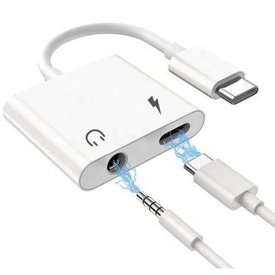 comprare 2 in 1 USB C a 3,5 mm jack AUX Headphone earphone dongle Adapter per Samsung Note goole pixel 4 4XL 3 3XL 2 2XL online manufacture