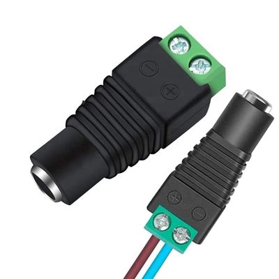 comprare 12v 24v senza saldatura 5.5x2.5mm 5.5x2.1mm Femminile connettore di presa di corrente DC Jack Adapter per telecamere CCTV online manufacture