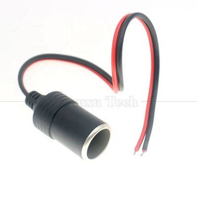 comprare 12V 24V 10A 18AWG DC Auto accenditore di sigarette femminile presa di presa Adaptore di alimentazione cavo di estensione online manufacture