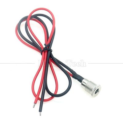 comprare 18AWG 10A montatura di presa femminile a filo in metallo DC099 5.5x2.1mm 5.5x2.5mm pannello di montaggio connettore pigtail cavo Jack di alimentazione DC online manufacture