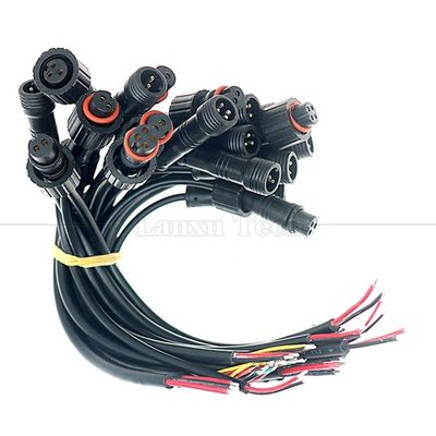 comprare IP68 personalizzato 2pin 3 4 5 6 7 8 pin maschio femmina M12 assemblaggio connettore estensione LED cavo impermeabile online manufacture