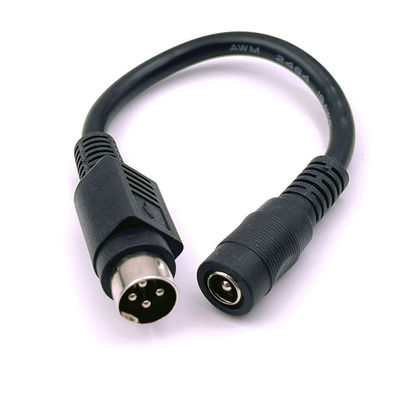 comprare 4 pin Mini DIN a corrente continua Jack femminile 5.5x2.1mm Cavo di estensione di alimentazione per la fotocamera DVD TV PC stampante di codici a barre online manufacture