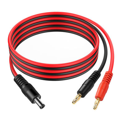 comprare 12v DC 5.5mm X 2.1mm Maschio a 4mm Banana Plugs Cable online manufacture