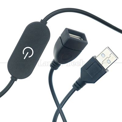 comprare 5v Stepless Up Down Touch Controller Dimmer 1m Maschio a Femmina USB on off Cable di interruttore per lampada a striscia a led online manufacture