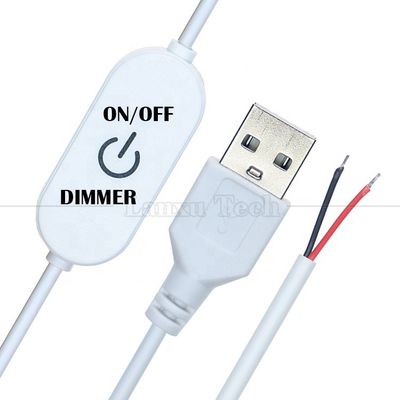 comprare 5V Touch Switch ON OFF Controller Stepless USB per aprire i fili End Cable LED Dimmer per lampada a striscia a led online manufacture