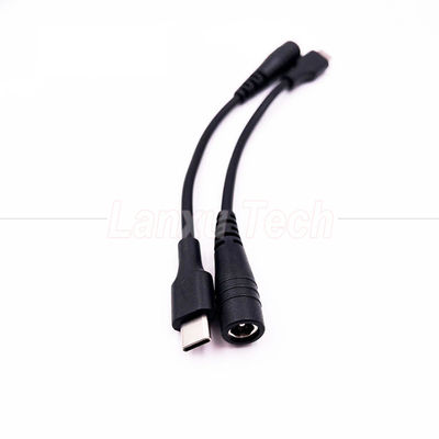comprare Cavo di estensione del caricabatterie da 5V USB di tipo C a CC da 5,5x2,1 mm per ventole di lampadina da scrivania a LED online manufacture