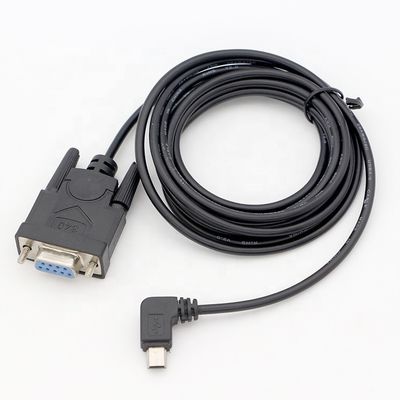 comprare CUSTOM 90 gradi angolo destro Mini B USB a femmina DB9 RS232 cavo seriale online manufacture