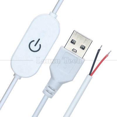 comprare 5V 1m on off Switch Controller USB per aprire i fili End Cable Touch Dimmer per 3w 5w Led Strip Light Lamp online manufacture