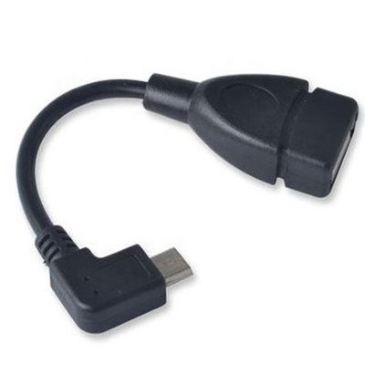 comprare Angolo di 90 gradi Micro B a USB Tipo A Femminile Cablo di adattatore OTG online manufacture